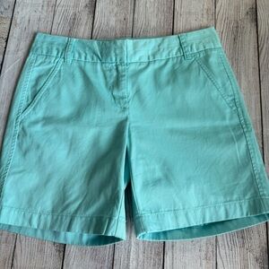 J. CREW Chino Aqua Shorts 0